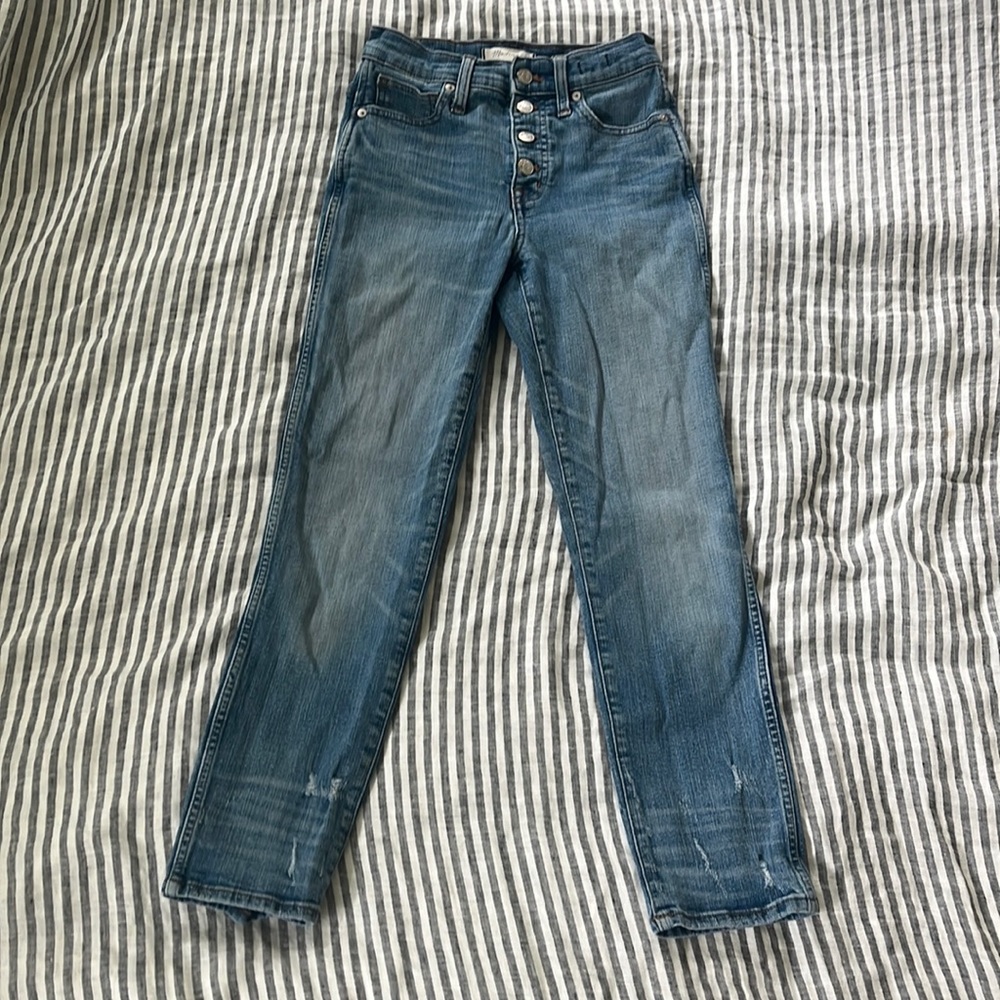 Madewell Slim Straight High Waisted Jeans